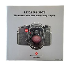 Leica R4-MOT Brochure Pamphlet Camera West Germany