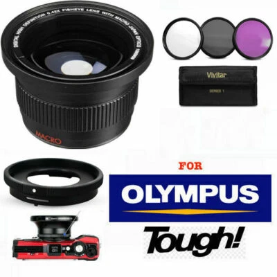 VIVITAR/XIT/DIGITAL CONCEPTS OLYMPUS FISHEYE TOUGH PACK+ FILTER KIT FOR OLYMPUS TOUGH TG1 TG2 TG3 TG4 TG5 TG6