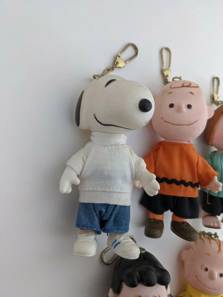 Juego Completo Muñecas Filosofía Peanuts Gang Applause 1990 Snoopy Linus Menta Foto 4 de 4