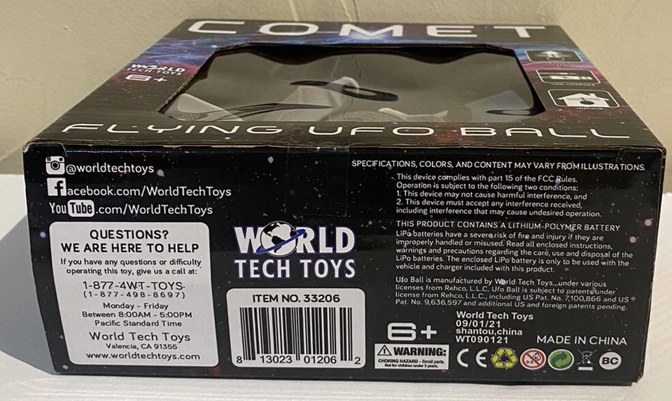 World Tech Flying UFO Ball Toys Comet LED Effect Kids - Image 3 of 4