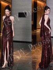 Noble Evening Formal Party Ball Gown Prom Bridesmaid Hostt Slim Dress TS19906