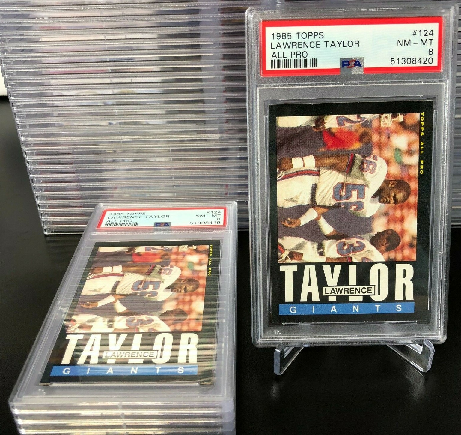 PSA 8 - 1985/85 Topps All Pro LAWRENCE TAYLOR Giants #124 (QTY Available)