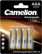 16 x Camelion battery Ni-MH AAA HR03 micro 1.2V 1100 mAh (4 x 4 blisters)