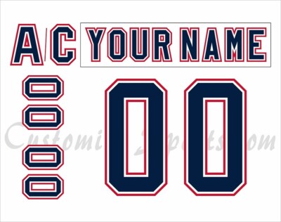 Edmonton Oilers Customized Number Kit For 2007-2011 White Uniform