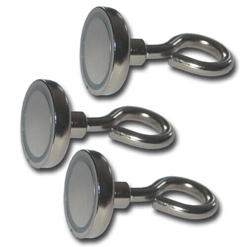 NEODYM MAGNETE MIT HAKEN ✅ ÖSE Ø10-75mm STARKE HAFTKRAFT HAKENMAGNET MAGNETHAKEN - Bild 17 von 25