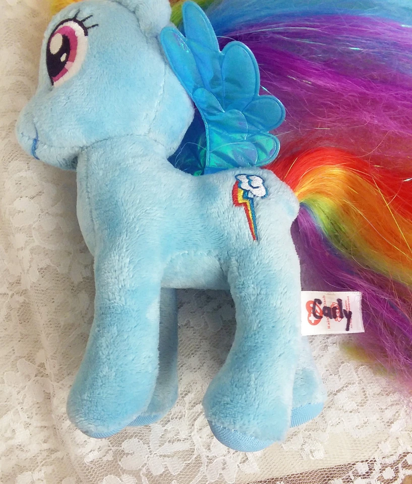 2016 TY My Little Pony Sparkle Buddies "Rainbow Dash" 7" Plush Toy  No Hang Tag - Image 2 of 4
