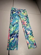 Lilly Pulitzer Pants Women’s 00 Kelly Skinny Ankle Purrfect Low Floral 27x28