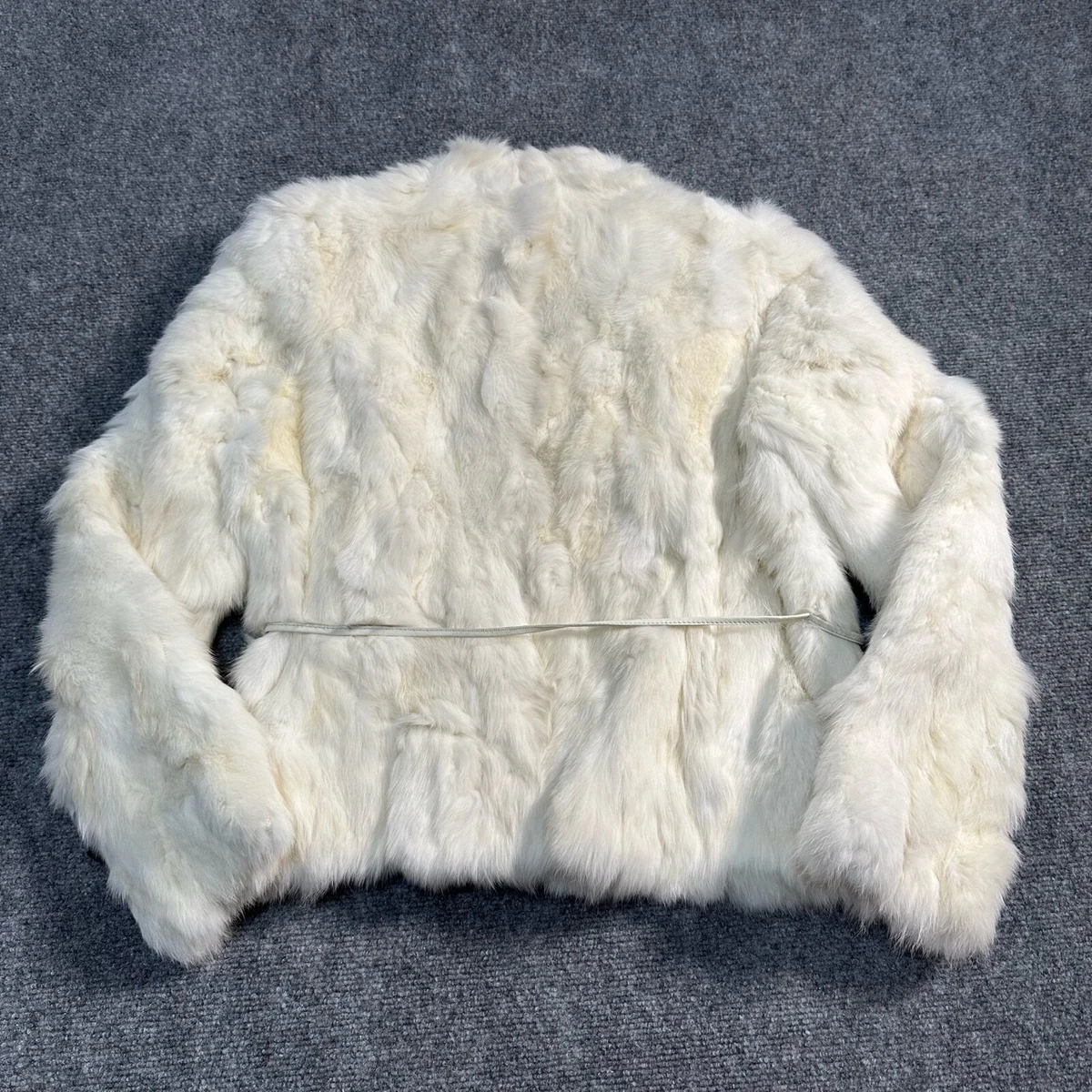 Wilson leather rabbit fur coat sale