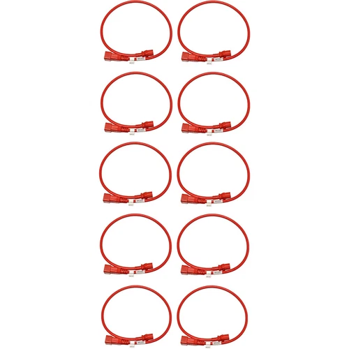 10x Panduit Netzkabel C20 C13 Power Kabel Rot 0,9m 16A 250V Verlängerung NPCC02X