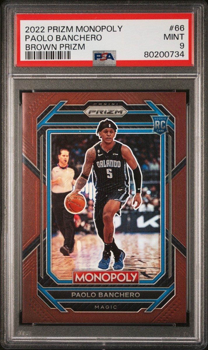 2022 PANINI PRIZM MONOPOLY BROWN PRIZM PAOLO BANCHERO ROOKIE RC