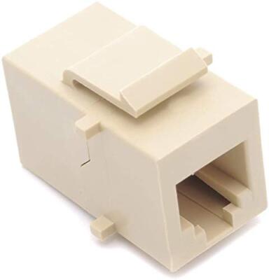 RiteAV Beige RJ11 Phone Keystone Jack Female-Female