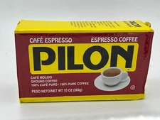 Cafe Pilon Espresso Coffee Dark Roast 10 oz Brick FREE EXPEDITE SHIPPING