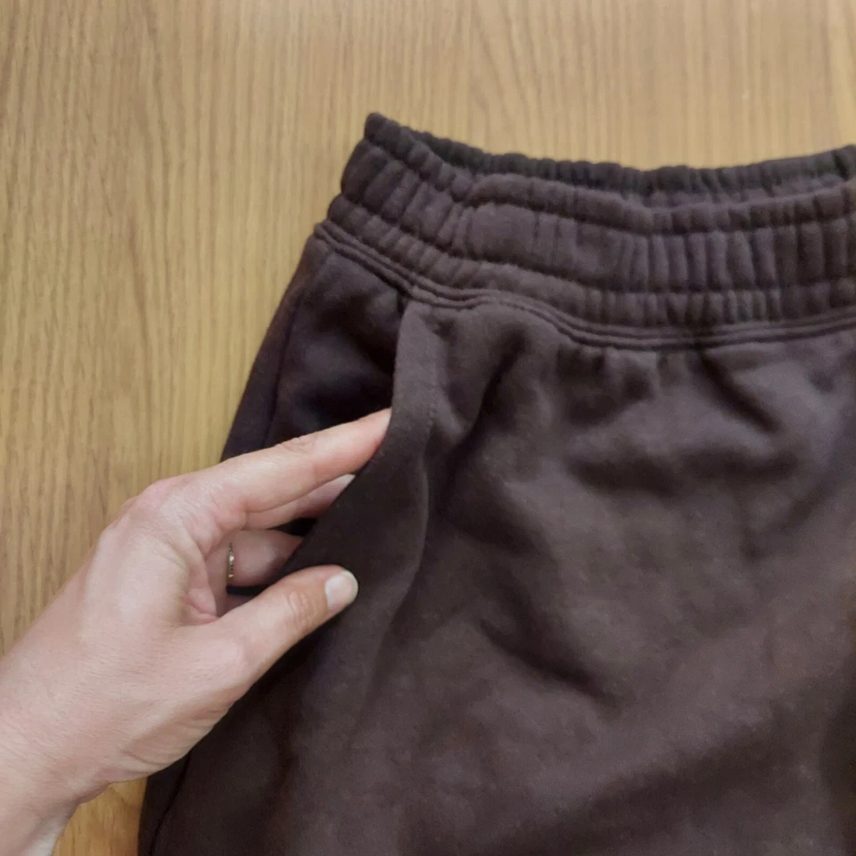 Divided H&M brown mini skirt NASA sweats material fleece size XS - Image 3 of 4