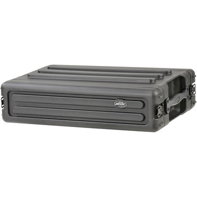 SKB Cases 1SKB-R2S Roto-Molded 2U (2-Space) Shallow Rack Case
