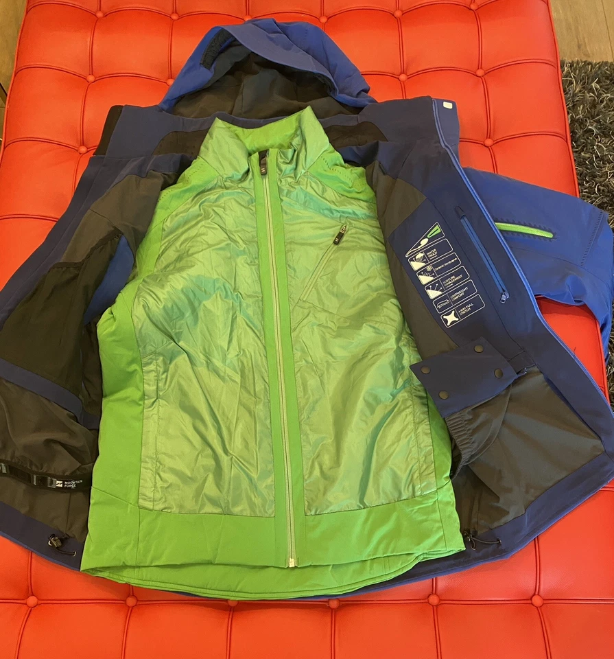 Traje de esquí/snowboard Mountain Force para hombre de 3 piezas - talla L/52 azul/lima/gris Foto 4 de 4