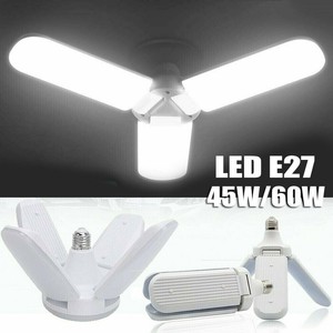 45w 60w E27 Deformable Led Garage Light Bulb Ceiling Fixture Home
