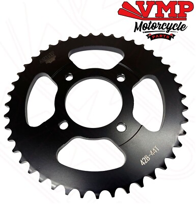 New Rear Drive Sprocket Black 428-44T 4 Bolt For Hyosung GV125 C Aquila 01-10