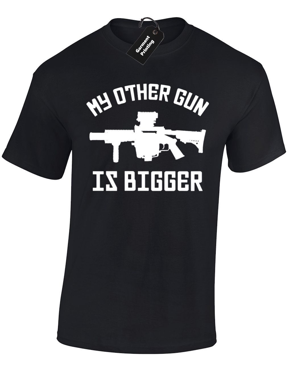ALTRA MY OTHER GUN IS LARGE T SHIRT UOMO DIVERTENTE GIOCATORE RUDE GAMING PC