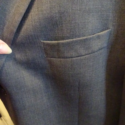 CALVIN KLEIN, Woolmark 100% PURE NEW WOOL, MEN'S DARK GRAY, BLAZER Size: 48L - 第 5/15 張圖片