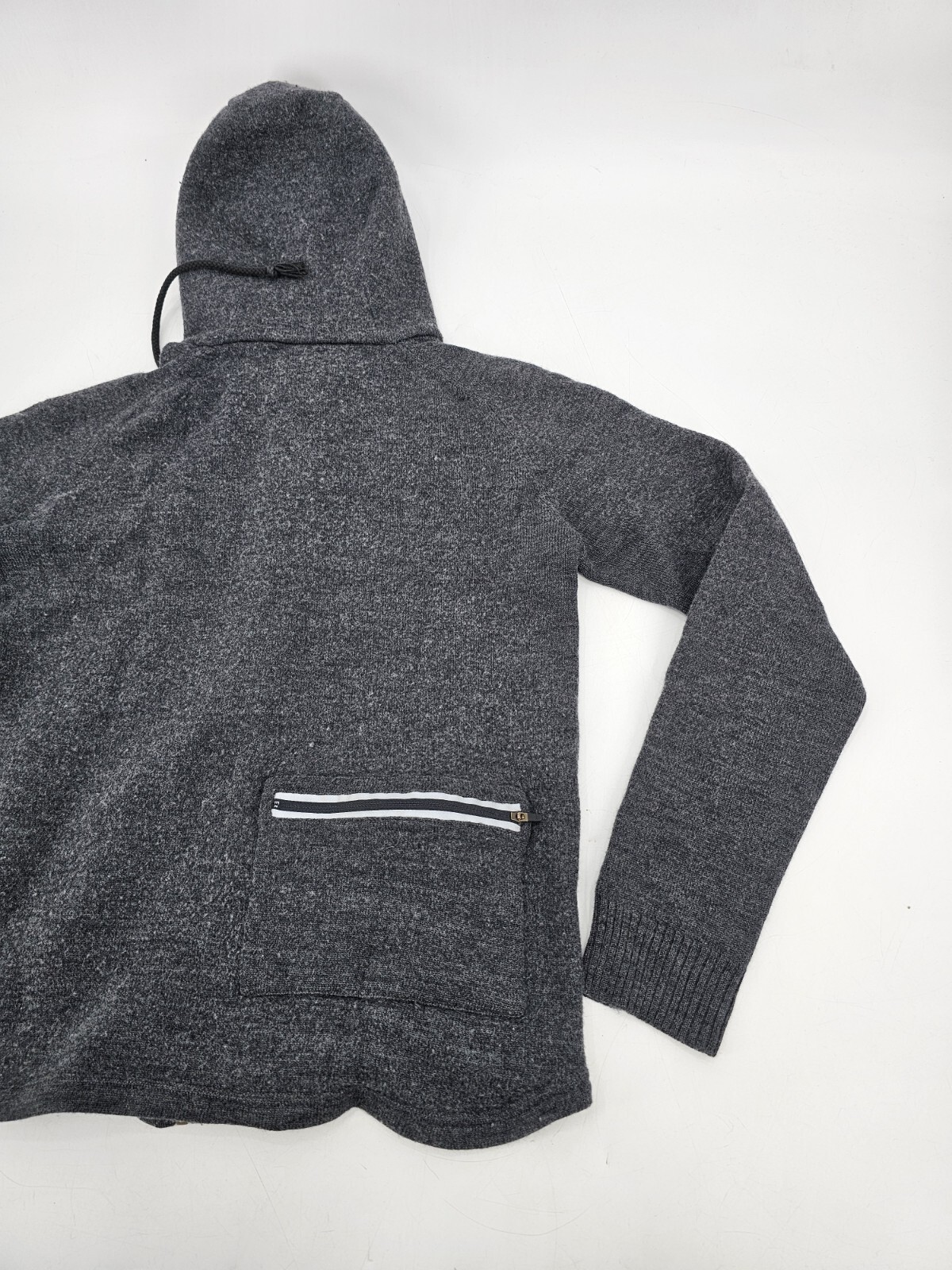 HOWIES 100% WOOL FULL ZIP JACKET WOMEN'S SIZE LARGE DARK GRAY