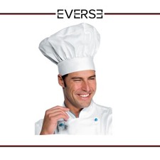 Cappello bianco cuoco ISACCO 075000  poliestere cotone chef cucina pizzaiolo