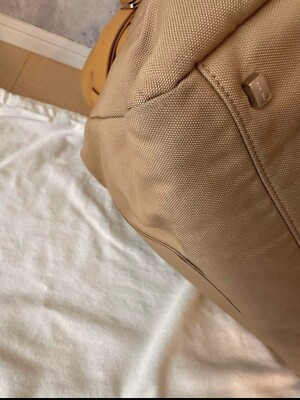 Auth The Row Margaux 17 Inside-Out Canvas Tote Bag Beige Ships