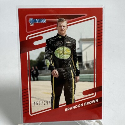 2022 Donruss Racing BRANDON BROWN Red Parallel # /299 NM Card Retro