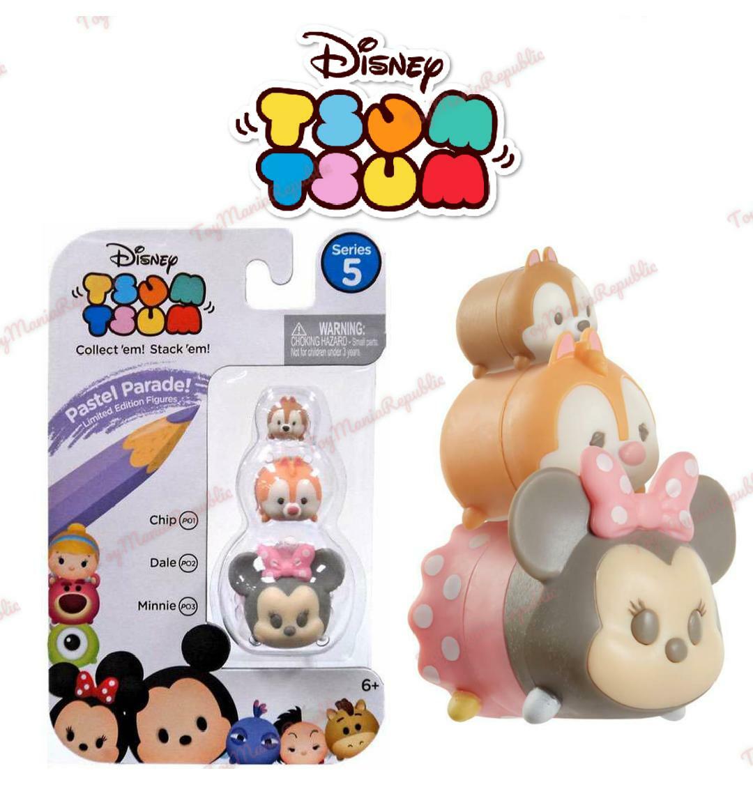 Disney Tsum Tsum Series 5 Pastel Parade Chip, Dale & Minnie