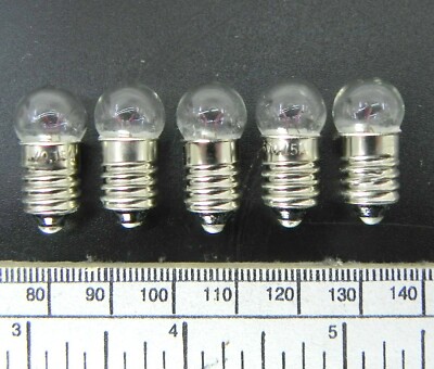 12 Volt Bulb - 150 Ma M.E.S. (E10 Screw) - Lot Of 5