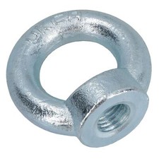 6mm Lifting Eye Nut Fastener Internal Female Thread Zinc Plated 20mm Diameter