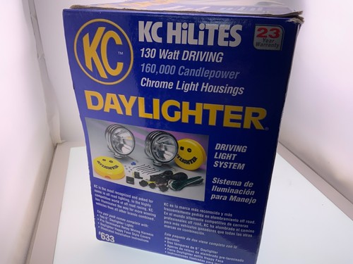 Vintage chromed KC Hilites Daylighter Lights w/ Hard Covers ,harness NOS “WOW” - Picture 7 of 7