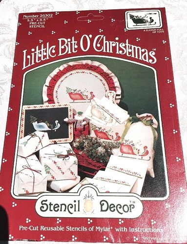 2 Little Bit O' Christmas Sets by Stencil Decor - NIP - Picture 2 of 5