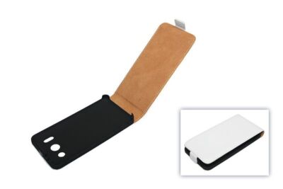 Handyhülle Tasche (Flip Slim) für Huawei Ascend G510 weiß