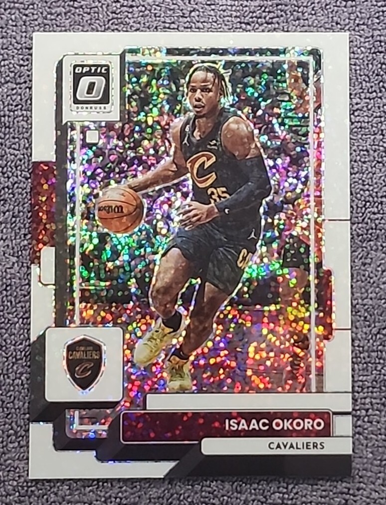 2022 Panini Donruss Optic White Sparkle Prizm Isaac Okoro #86 SSP