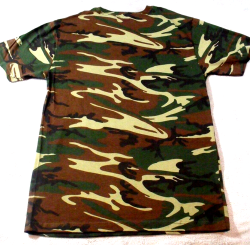 Camouflage Short Sleeve Crew Neck T Shirt Size L Mens Code V NWOT - Picture 5 of 6