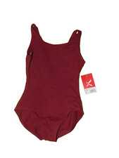 Capezio Burgandy Leotard Medium Girls New