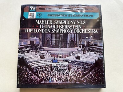 Mahler: Symphony No. 8 (1967) 7'' Cine Reel-To-Reel 7 ½ ips 4-Track Stereo SEALED