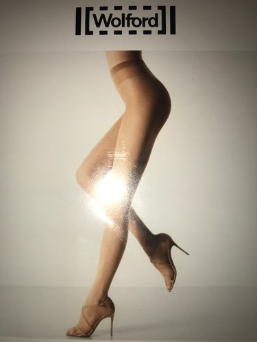 Wolford Transparency 10 Tights Pantyhose Size: Small Color: Caramel 17057 - Picture 3 of 3