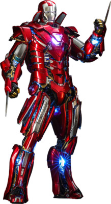 Iron Man Silver Centurion Armor Suit Up Version DieCast 1/6 MMS618-D43 Hot Toys