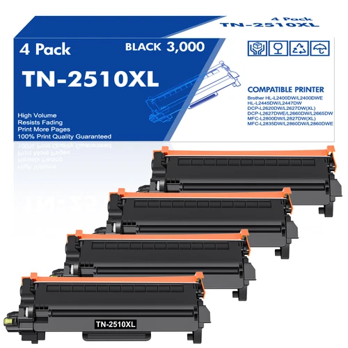 TN2510XL TN2510 Toner Compatible with Brother DR-2510 für MFC-L2835DW Trommel XL
