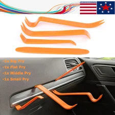 4x Car Removal Tool Trim Set Hand Tools Pry Bar Panel Door Interior Clip Kits