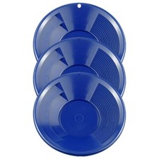 75 Gold Pans 25-Each of 12" 10" 8" Blue Gold Pan Panning Kit