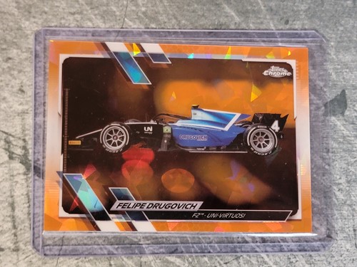 2021 Chrome Formula 1 Sapphire F2 Cars Orange /25 Felipe Drugovich #118 - Picture 1 of 2