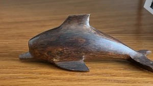 Vintage Ironwood dolphin Figurine