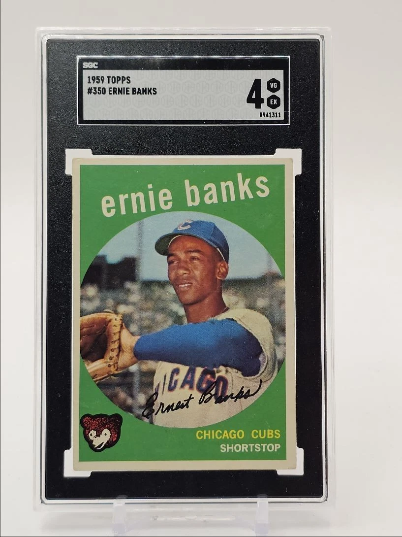 Ernie Banks Baseball 1959 Season Sports Trading Cards