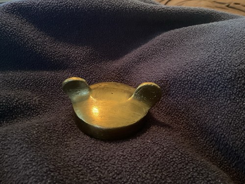 Vintage Brass Mickey Mouse 2 Ear Gas Cap 2 1/4 ID 152135