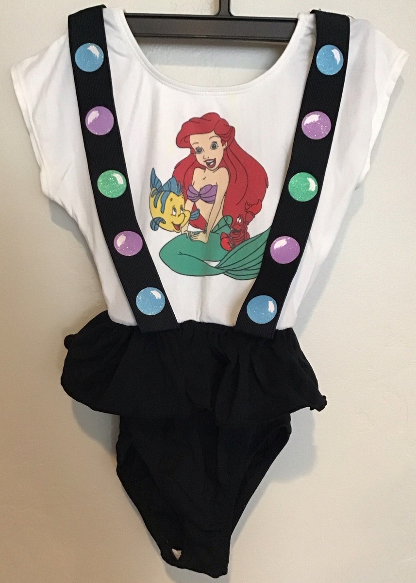 Vintage Little Mermaid Walt Disney Kids Swimsuit 90s Amazing 