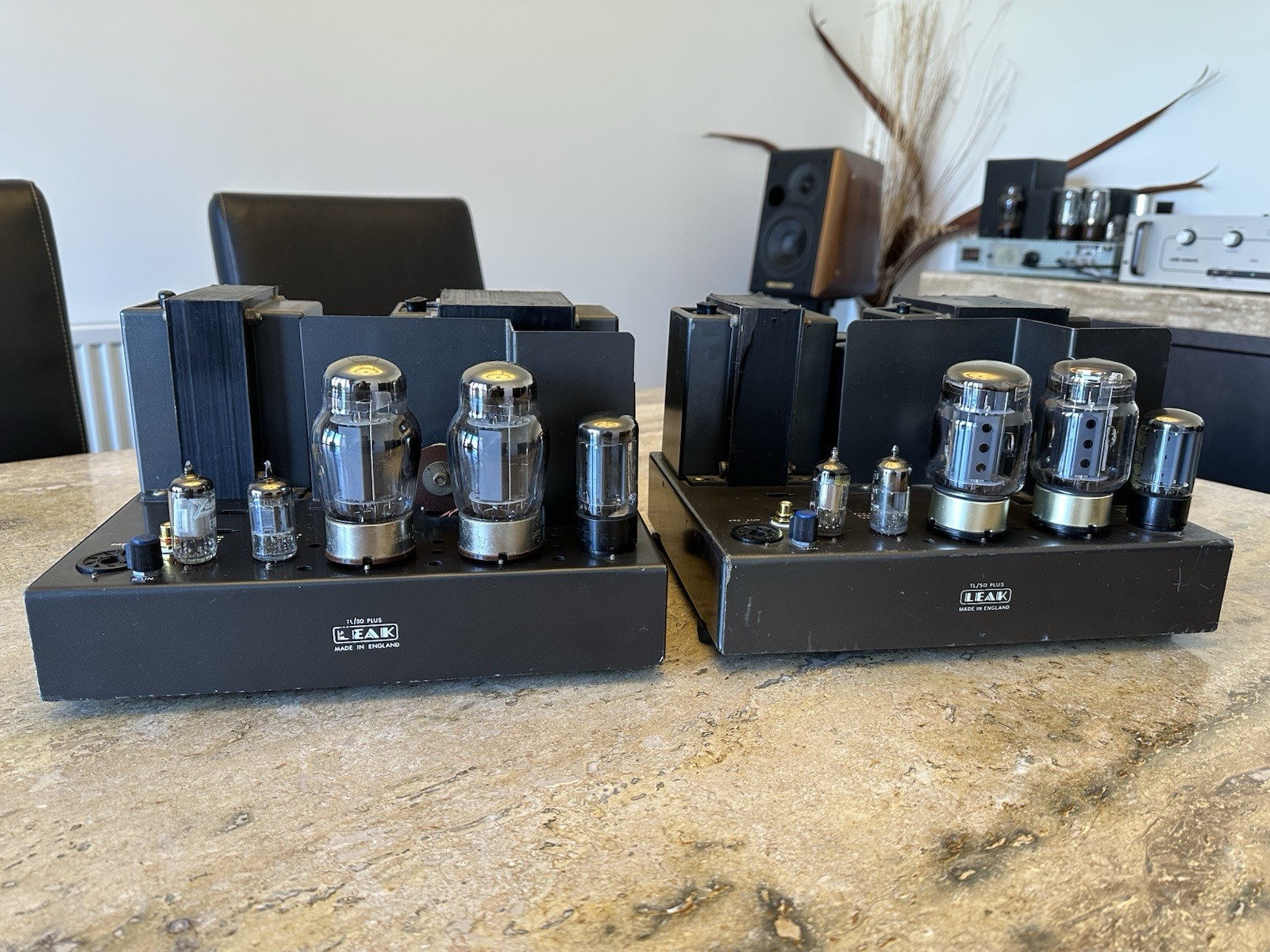 Pair of Leak TL/50 Plus Valve Amplifier