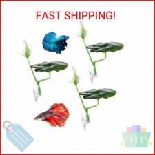QfwdfcTrenz 3 Pcs Betta Fish Bed Betta Leaf Hammock Suction Cup Tank Decor Fish