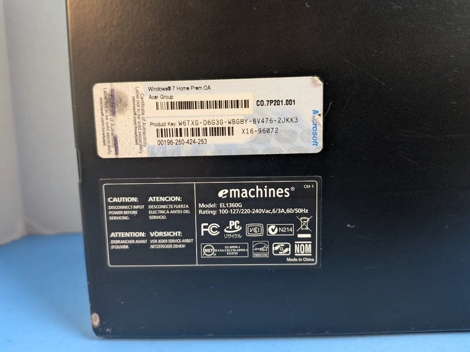 eMachines EL1360G-UW12P SFF AMD E-300 1.30GHz 3GB RAM 500GB HDD Win 10 - TESTED - Image 4 of 4